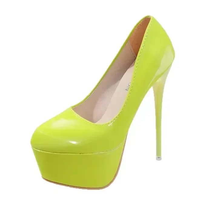 Talons à plateforme Sexy bout pointu semelle rouge