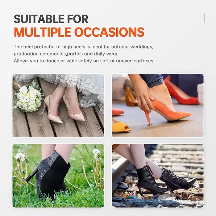 30 paires de protège-talons pour fête de mariage en plein air