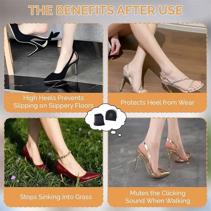 PHONE&GEAR Embouts de talon pour talons hauts, Couvre-talons pour chaussures à talons hauts, Embouts