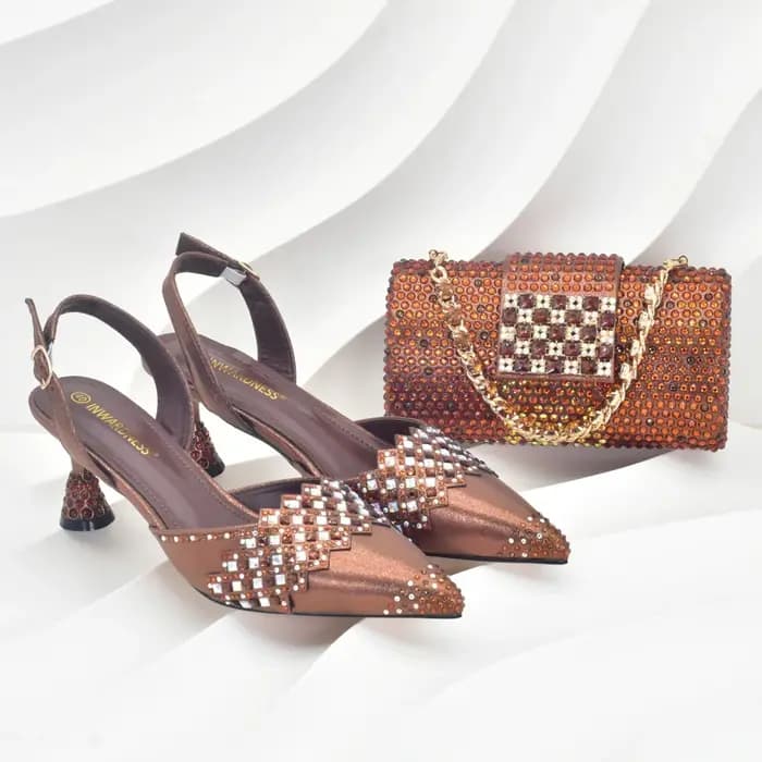 Ensemble de chaussures et sacs violets pour femmes