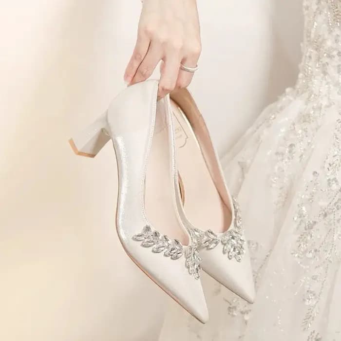 Chaussures simples à bout pointu et bouche peu profonde, escarpins à paillettes antidérapants et résistants à l'usure, mode automne