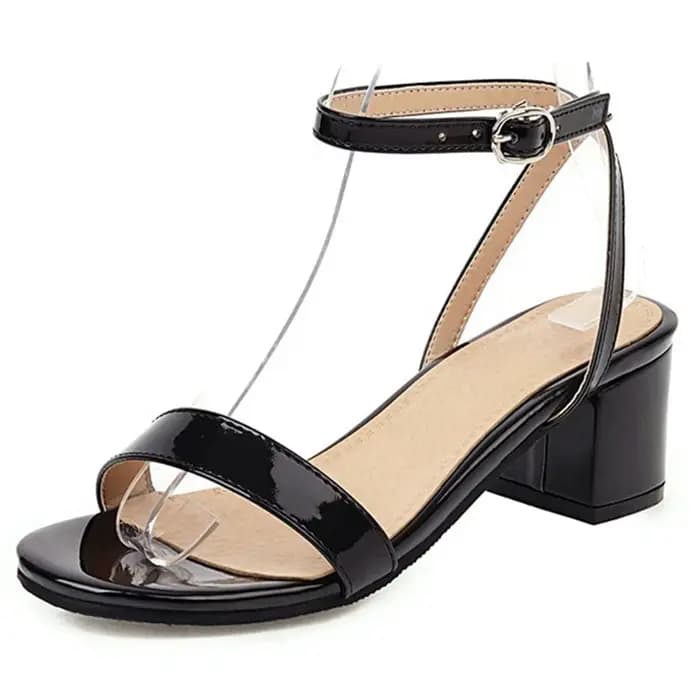 REAVE AGAN-Sandales Peep Parker à Talons Épais pour Femme