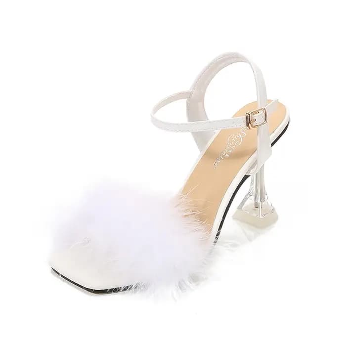 Sandales carrées à talons hauts pour femmes