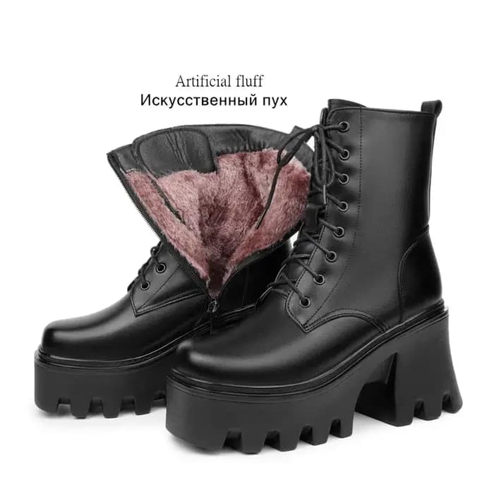 AIYUQI – bottines à plateforme et talons hauts pour femme
