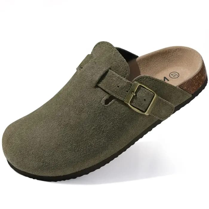 Shevalues sabots classiques pour femmes pantoufles mode semelle en liège Mules plates sandales de plage en plein air avec Support de voûte plantaire chaussure de pomme de terre pour hommes