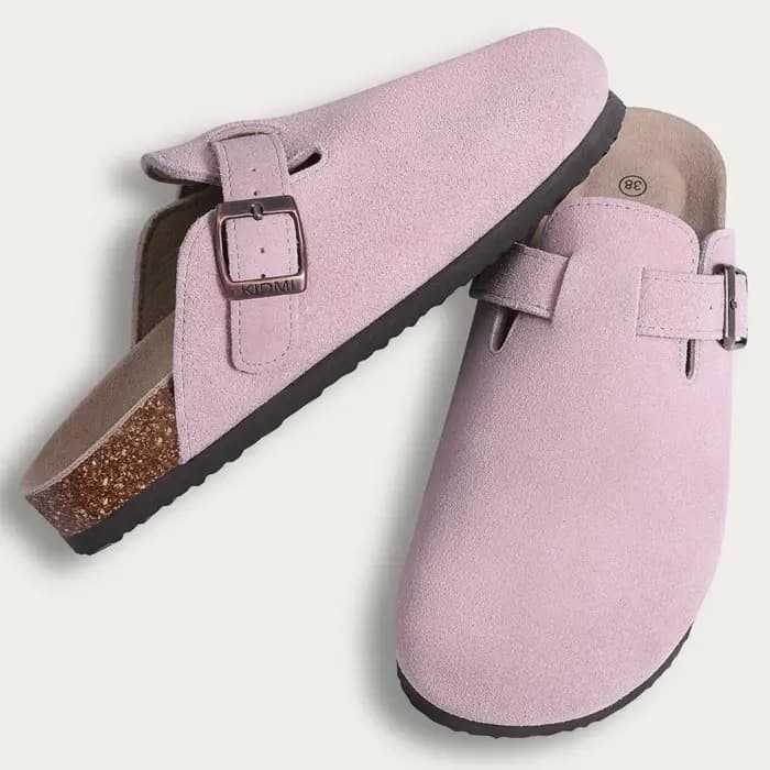 Shevalues hiver fourrure daim pantoufles femmes classique