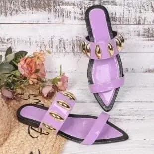 Mules confortables en peau de serpent à semelle plate pour femmes
