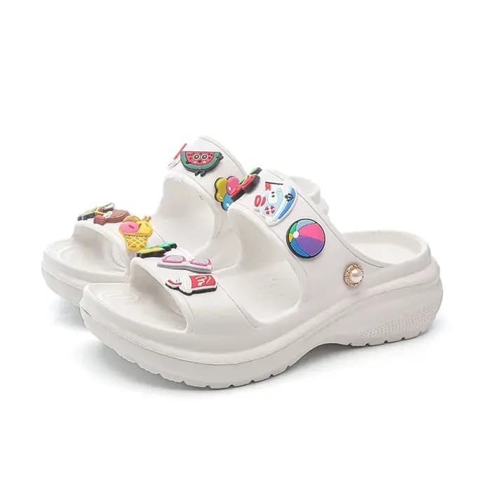 Sandales pour femmes 2023 coréen plate-forme compensée talons hauts dames chaussures en plein air plage Peep orteil antidérapant Sandalias De Mujer
