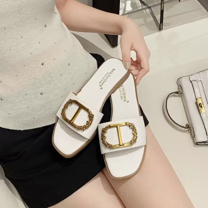 Pantoufles pour femmes, tendance rétro, élégantes, décontractées, à enfiler, polyvalentes, respirant