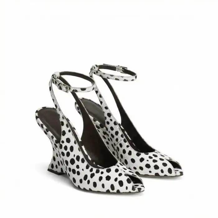 Sandales de soirée sexy à talon compensé et bout ouvert avec boucle droite, style européen et améric