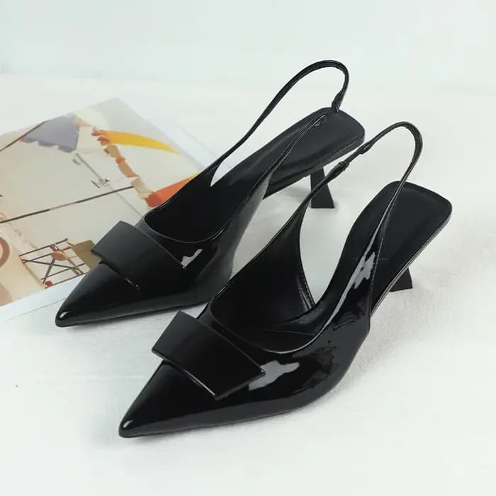 Sandales d'Été Blanches à Talons Hauts Pointus pour Femme, Chaussures Simples à Structure Carrée, de Style Styliste, Légères et Élégantes, à la Mode