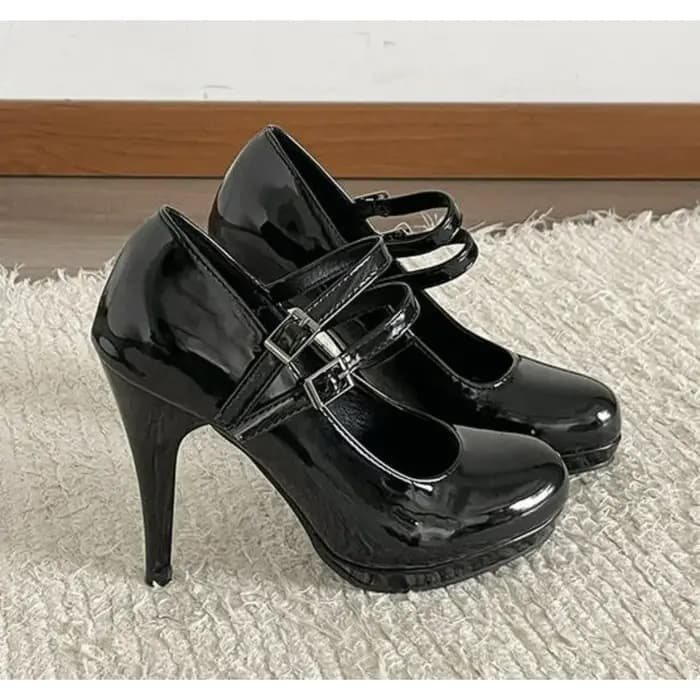 Escarpins de luxe à talons hauts pour femmes, nouvelle collection Printemps-Automne 2026, style Mary Jane rétro, chaussures à talon aiguille élégantes